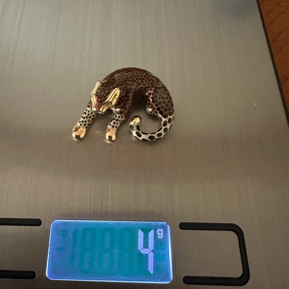 SLC 14 gold with enamel Leopard charm - Picture 2 of 4